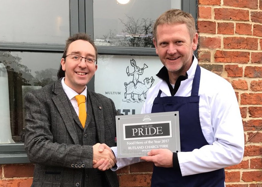 We've won a Food Hero award from Rutland Pride!