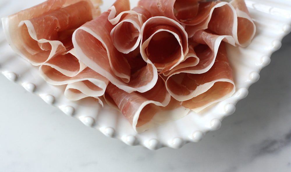 rutland charcuterie british prosicutto ham poached pear mascarpone 