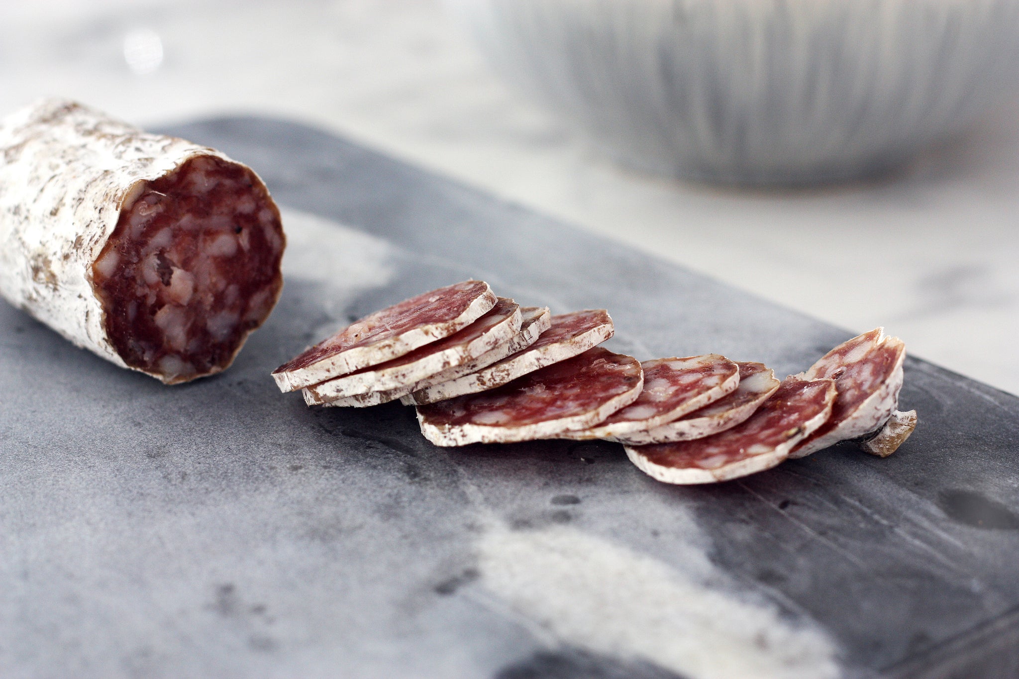 garlic salami airdried cured meat wholesale charcuterie british pork rutland 