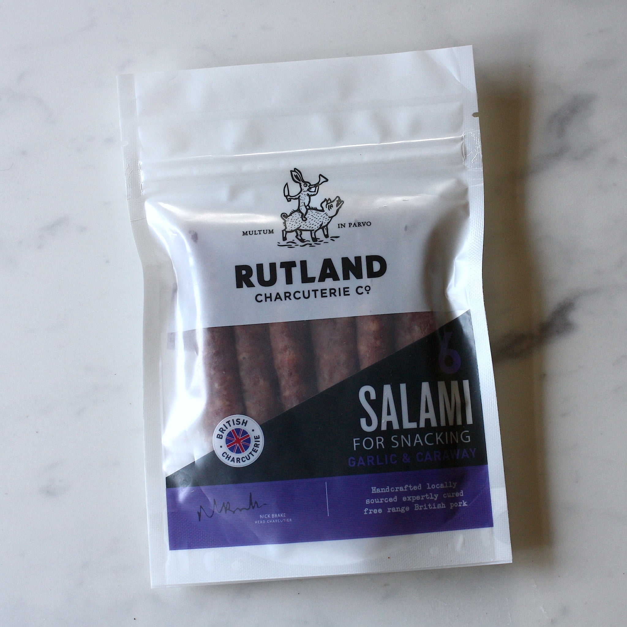 Snacking Salami - 6, Garlic & Caraway